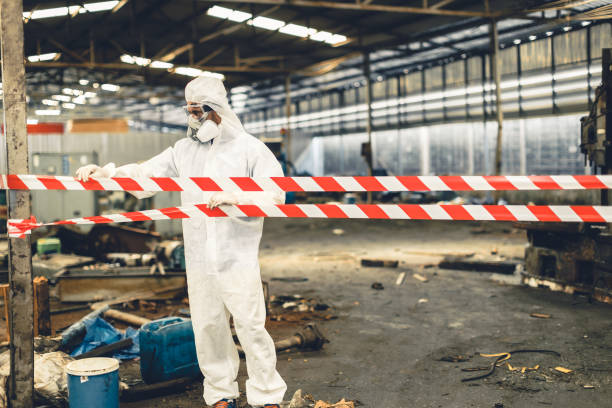 Professional Infectious Disease Decontamination technician working in Belhaven, NC
